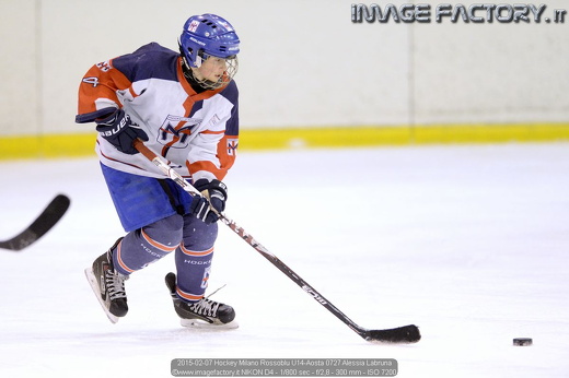 2015-02-07 Hockey Milano Rossoblu U14-Aosta 0727 Alessia Labruna